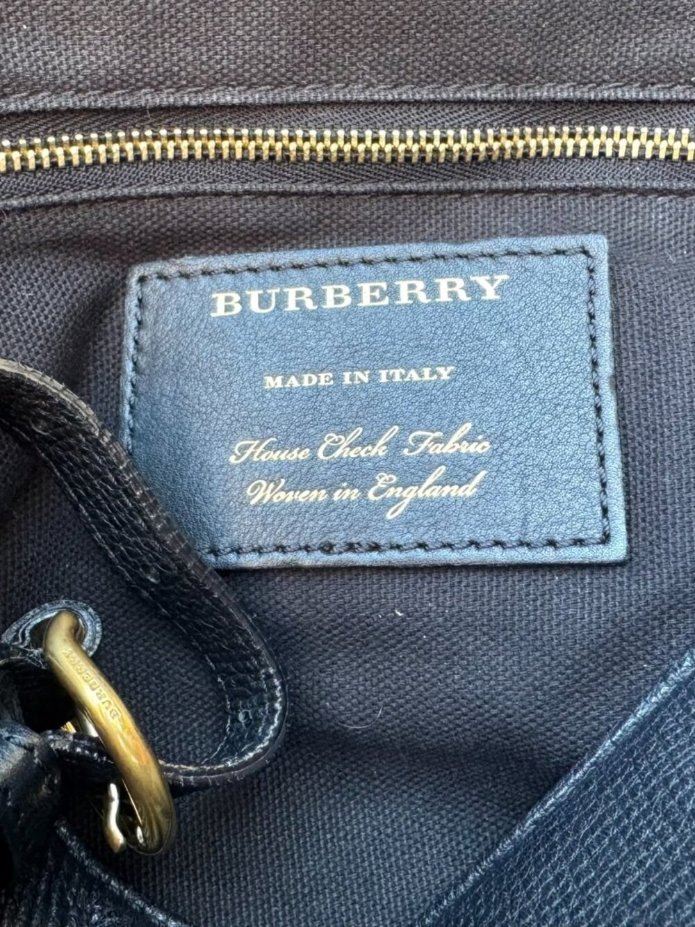 Burberry Medium Tote/ Shoulder Bag - Black - Picture 12 of 13